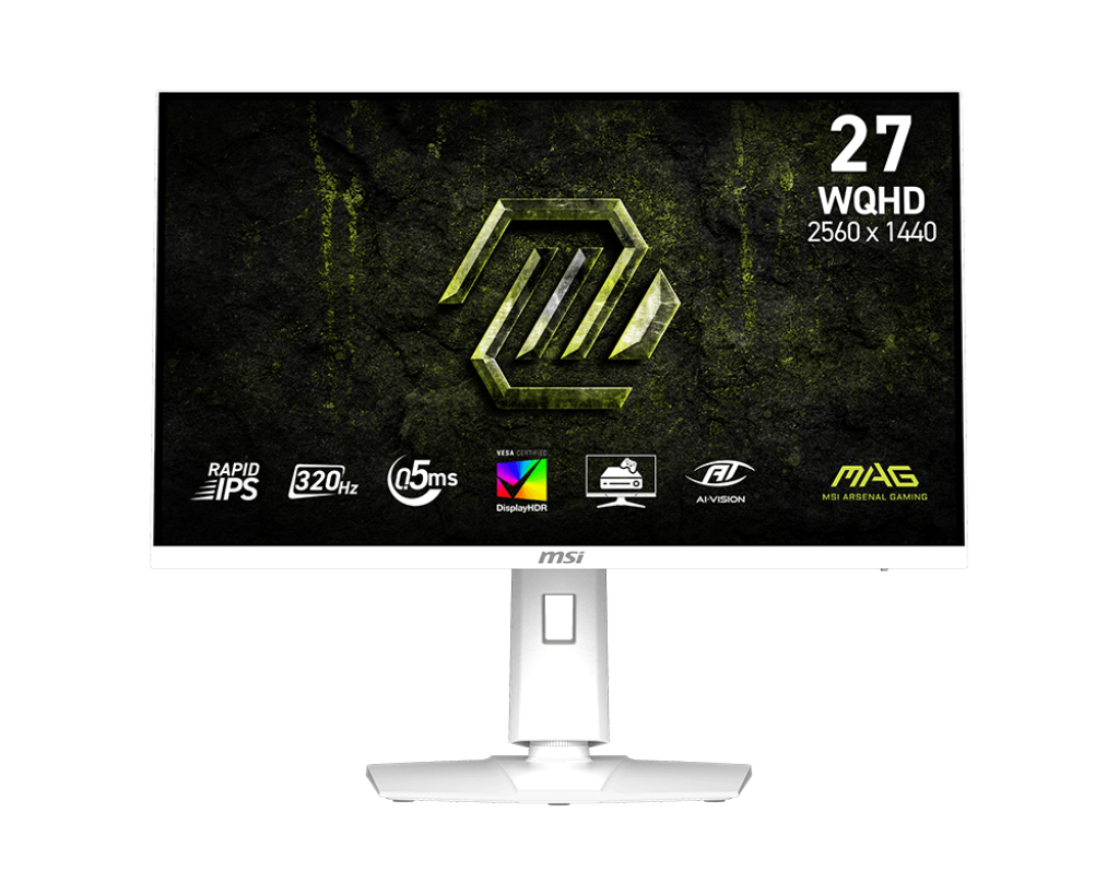 【新品上市】MAG 274QRFW X32 電競顯示器 (27吋Rapid IPS/ 2.5K/ 320Hz/ 0.5ms/ 白)