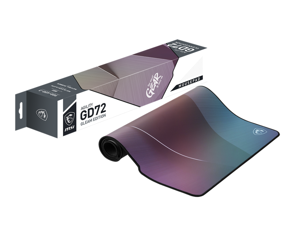 【2025熱銷推薦】AGILITY GD72 GLEAM EDITION 彩虹膜防潑水散熱鼠墊