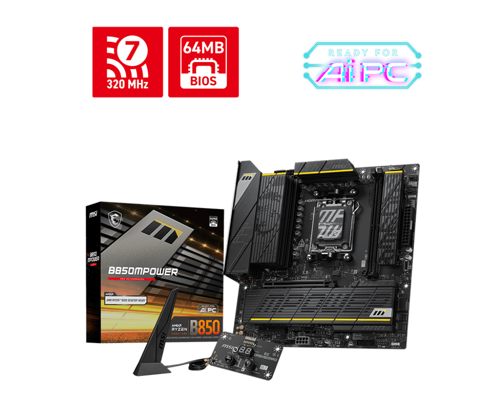 【2026熱銷推薦】MSI B850MPOWER 微星主機板