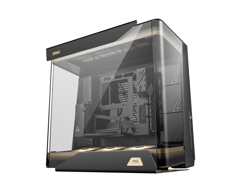 【新品預購】MSI MEG MAESTRO 900R 微星旗艦全景機殼 ( 360度全景設計 / 支援雙顯卡與垂直顯卡 / 4向旋轉主板托盤 )