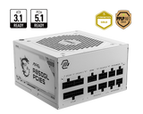 【2025熱銷推薦】MAG A850GL PCIE5 WHITE 電源供應器 (80PLUS金牌/ ATX3.0/ PCIe5.0/ 白)