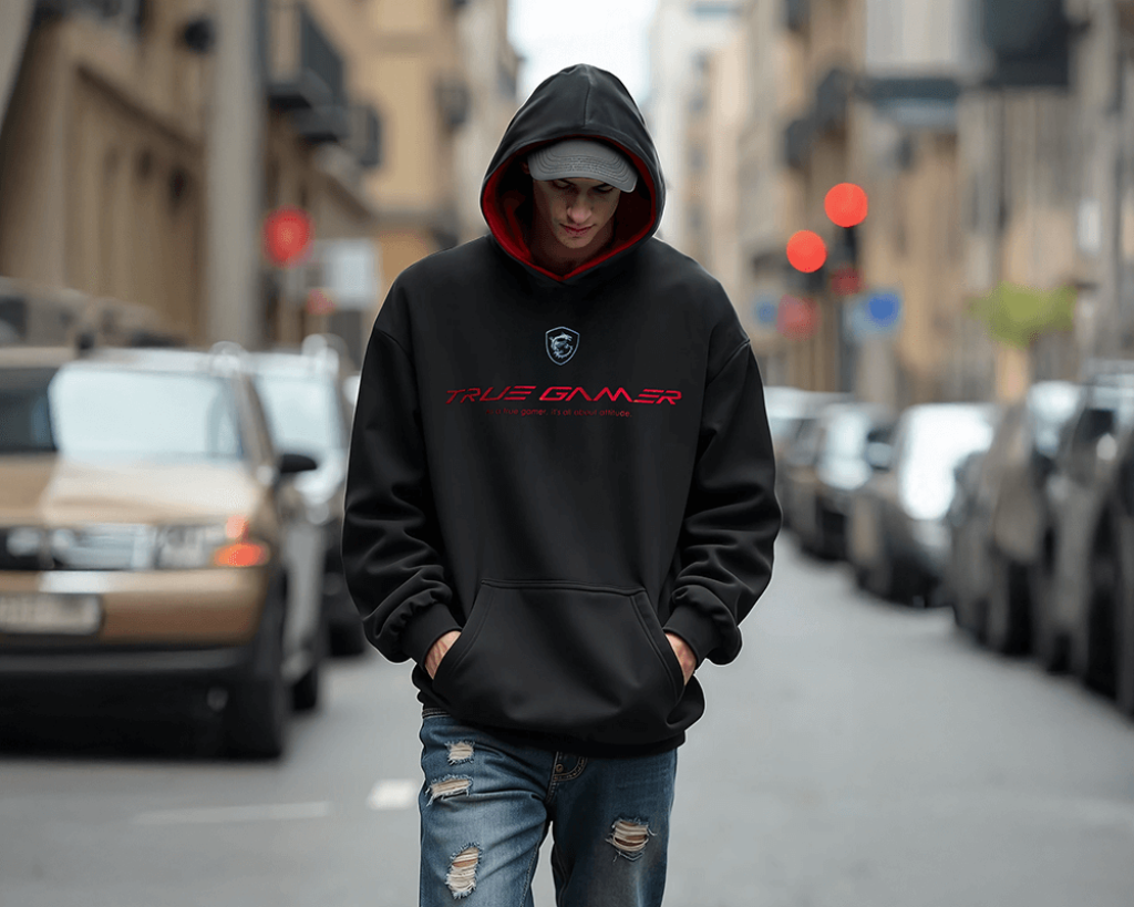 【換季限時優惠】MSI True Gamer Cotton Hoodie 微星棉質連帽衫 (黑)