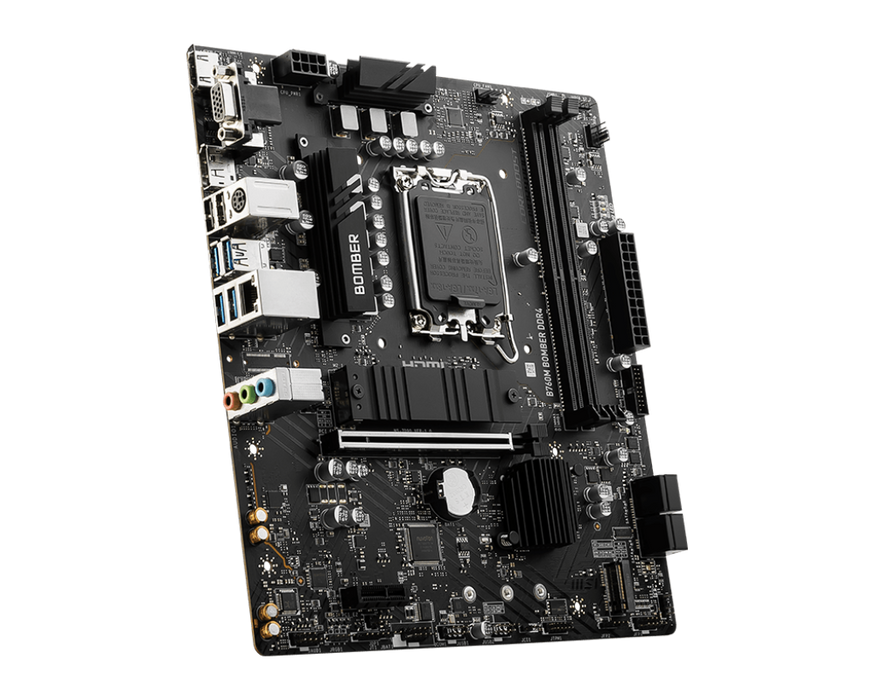 【會員限定優惠】B760M BOMBER DDR4 微星主機板 ( mATX / LGA1700 )