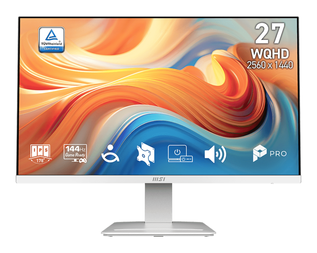 【新品】MSI PRO MP273QW E14 微星27吋專業護眼顯示器 ( IPS / 2.5K / 2W喇叭x2 / 白 )