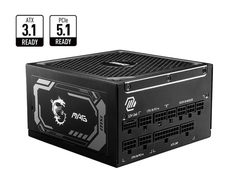 【新品上市】MAG A1250GL PCIE5 電源供應器 (金牌)