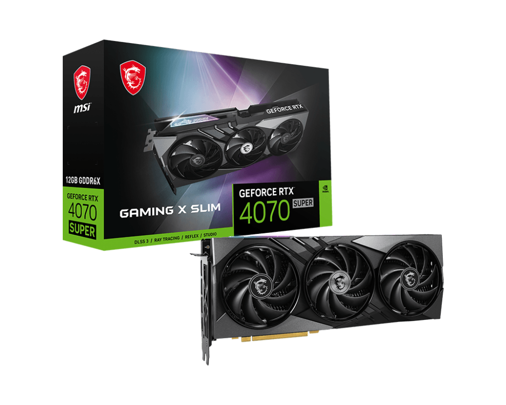 【新品上市】GeForce RTX 4070 SUPER 12G GAMING X SLIM 微星顯卡