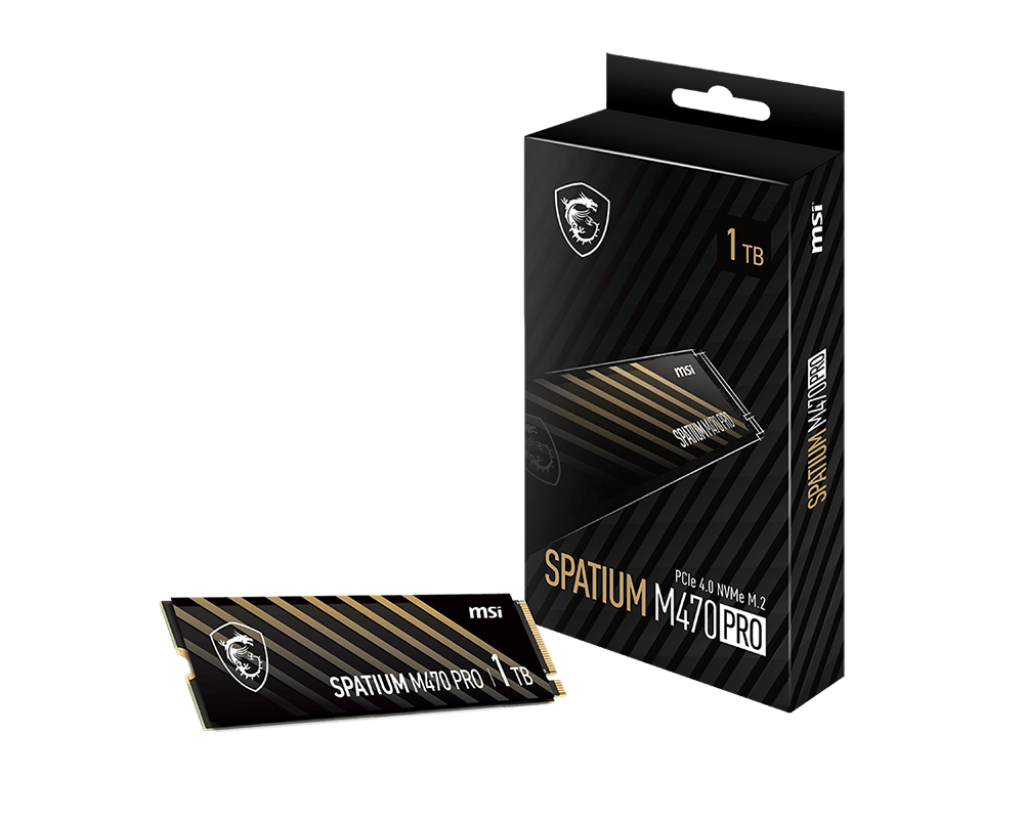 【MSI PRO】SPATIUM M470 PRO PCIe 4.0 NVMe M.2 1TB SSD固態硬碟