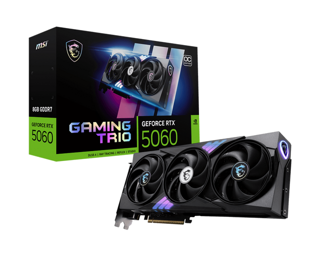MSI GeForce RTX 5060 8G GAMING TRIO OC 微星顯卡
