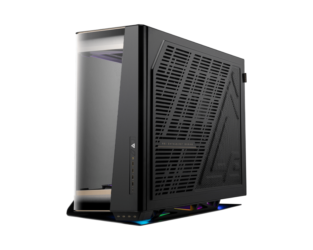 【新品預購】MSI MEG MAESTRO 900R 微星旗艦全景機殼 ( 360度全景設計 / 支援雙顯卡與垂直顯卡 / 4向旋轉主板托盤 )