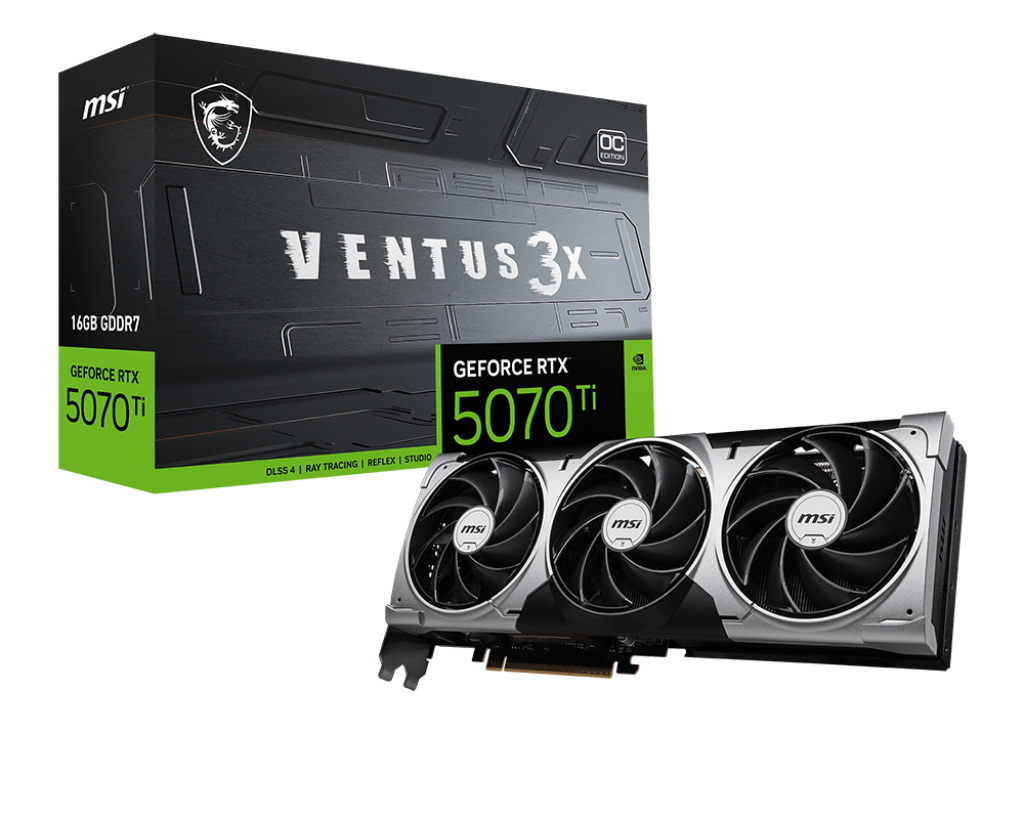 MSI GeForce RTX 5070 Ti 16G VENTUS 3X OC 微星顯卡