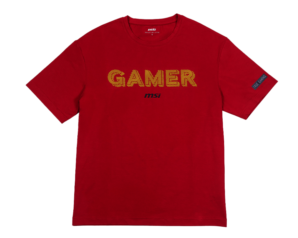 【母親節限時優惠】MSI Gamer Series Cooling T-shirt 微星玩家系列涼感T恤 (磚紅)