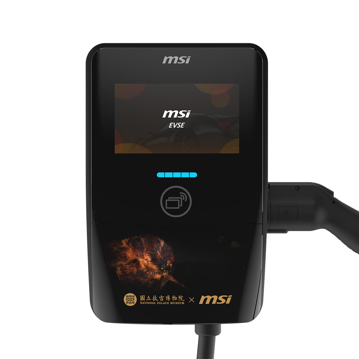 【訂製出貨】EV Premium 故宮特仕版 Type2 智慧AC充電樁 (歐規槍線/ 7吋螢幕/ 下單6 週後交貨)