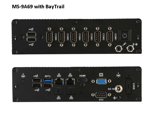 【福利品】MSI MS-9A69 Embedded Box PC 無風扇電腦（靜音設計 / i3-7100U）
