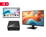 【微星主機套裝組合】 PRO x MP165 E6 x MP273L E14 x Cubi N ADL 雙螢幕商用移動辦公組合