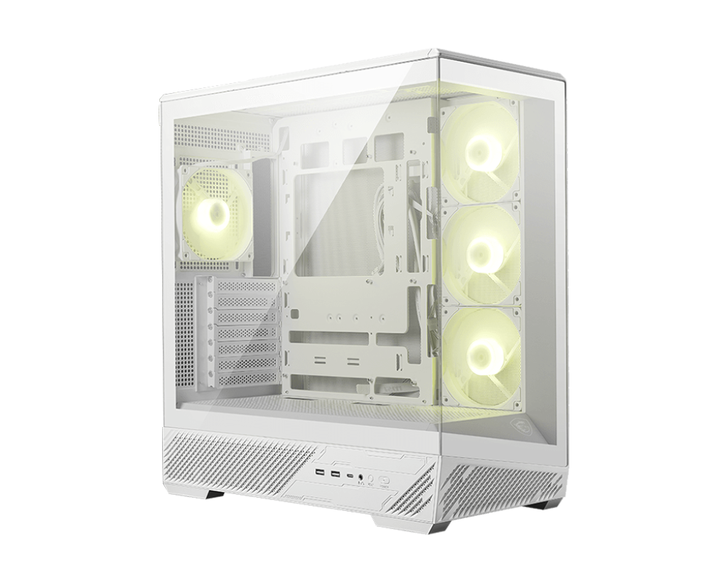 【EZDIY限定】MSI MAG PANO 130R PZ WHITE 微星電競機殼 (270度全海景 / 升級散熱氣流/ 支援背插/ 白)