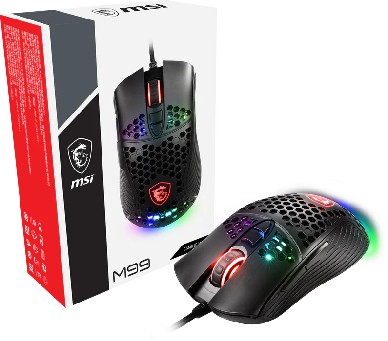 筆電限定活動贈品】MSI Gaming Mouse_M99 Pro Box 專業電競滑鼠– MSI