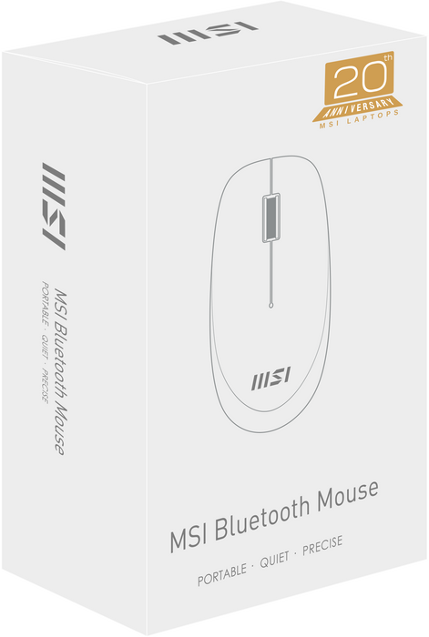 【非賣品】MSI Bluetooth Mouse_M98 Box_20th 無線藍芽滑鼠 (20周年紀念款)