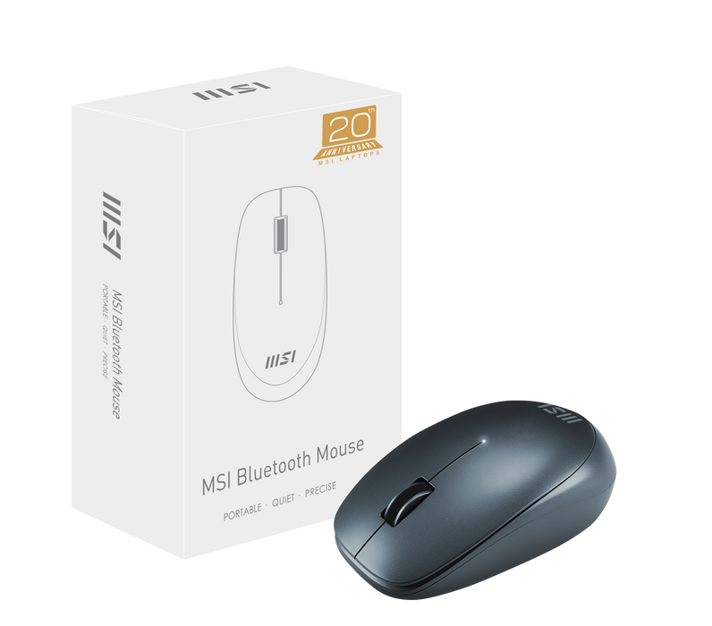 【非賣品】MSI Bluetooth Mouse_M98 Box_20th 無線藍芽滑鼠 (20周年紀念款)