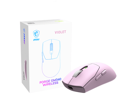 【新品】MSI FORGE GM340 WIRELESS 微星超輕量三模無線電競滑鼠 ( 57g / 6段式DPI / 82小時續航 / 對稱式設計 / 五色選擇 )