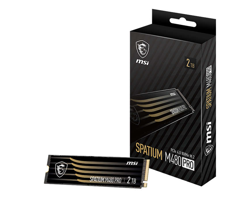 【DIY指定零件】SPATIUM M480 PRO PCIe 4.0 NVMe M.2 2TB SSD固態硬碟