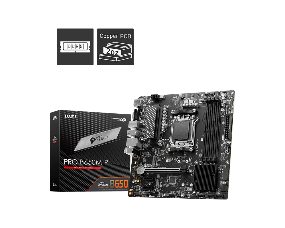 【EZDIY限定】MSI PRO B650M-P 微星主機板