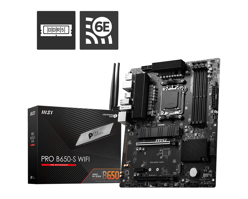 【EZDIY限定】MSI PRO B650-S WIFI 微星主機板