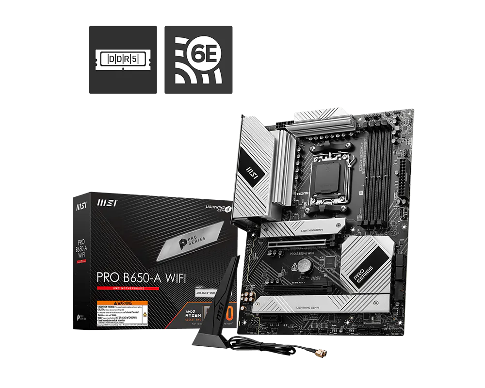 【2026熱銷推薦】MSI PRO B650-A WIFI 微星主機板