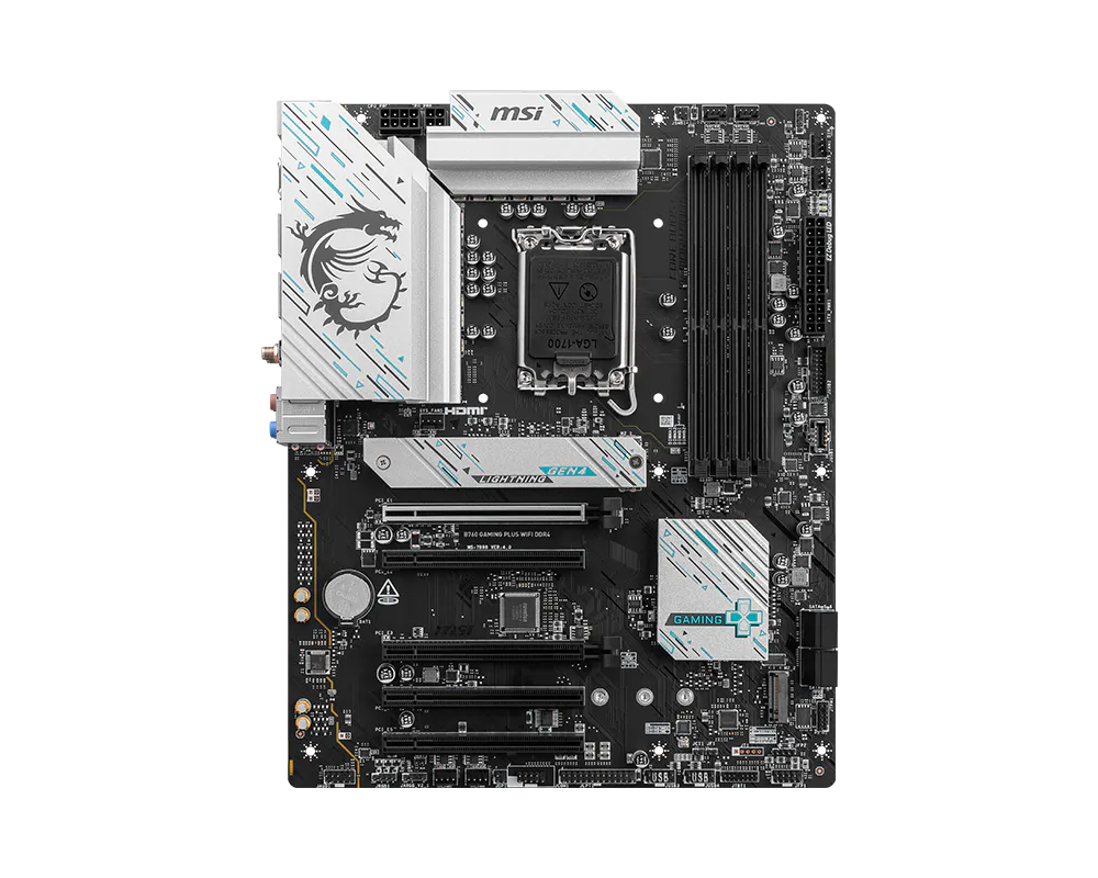 【2026熱銷推薦】MSI B760 GAMING PLUS WIFI DDR4 微星主機板 ( ATX / LGA1700 / DDR4 / PCIe 4.0 )