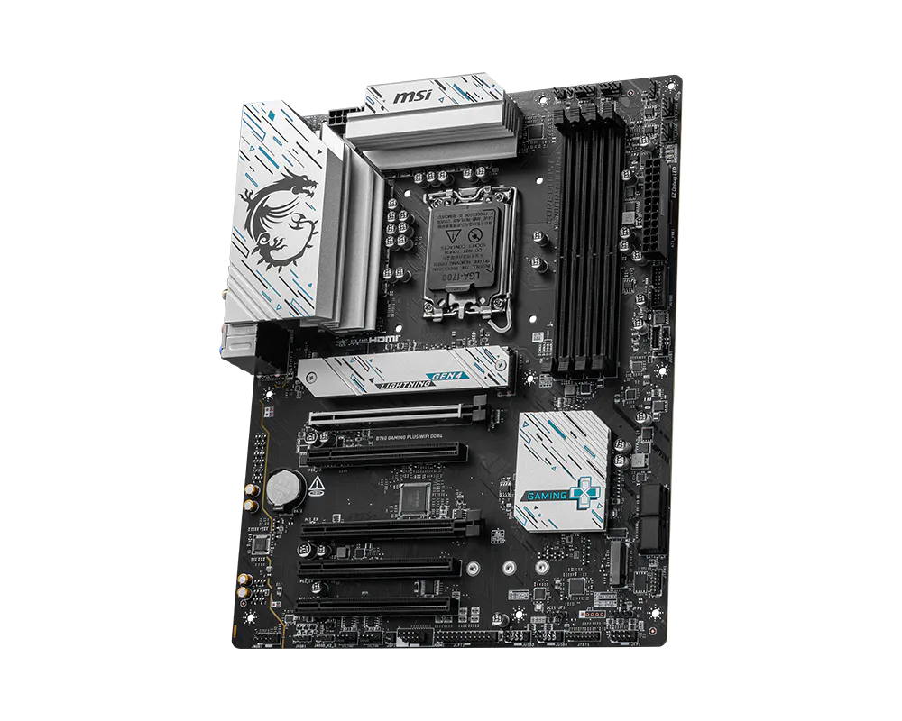 【2026熱銷推薦】MSI B760 GAMING PLUS WIFI DDR4 微星主機板 ( ATX / LGA1700 / DDR4 / PCIe 4.0 )