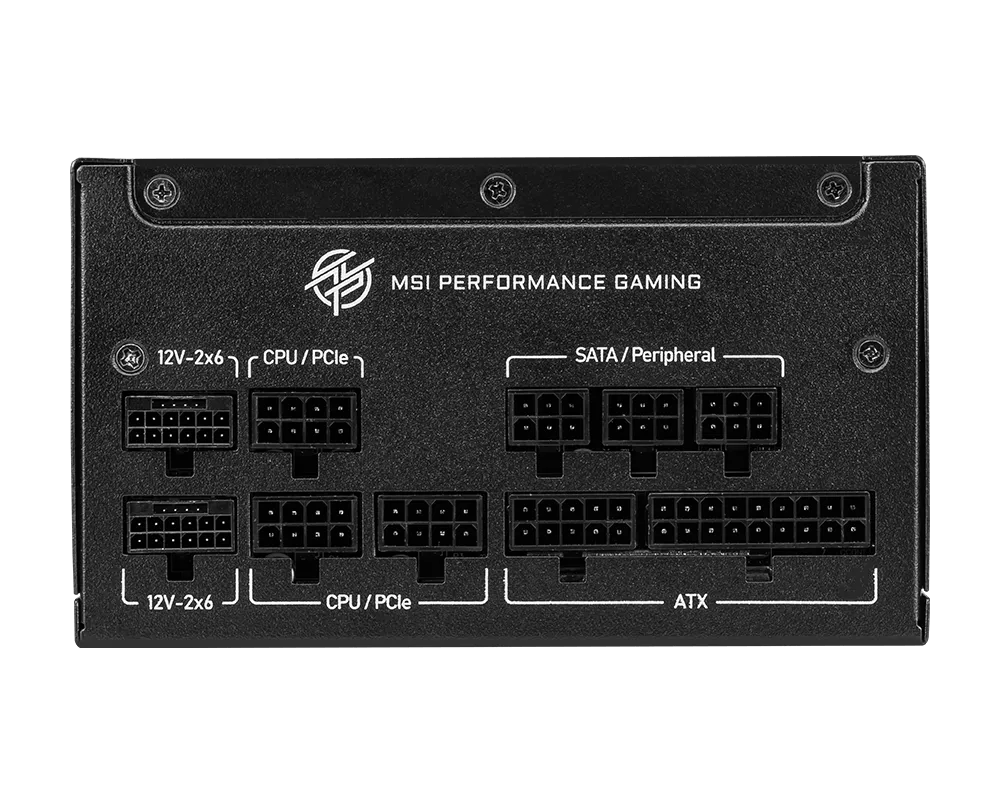 【福利品】MSI MPG A1000GS PCIE5 II 微星1000瓦電源供應器 (80 PLUS 金牌認證/ 支援50系列顯卡/ 支援2組12V-2x6)