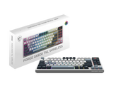 【新品】MSI FORGE GK600 TKL WIRELESS SKY TC 微星多功能機械式鍵盤 ( 三模無線 / 無數字鍵設計 / 電量顯示螢幕 )