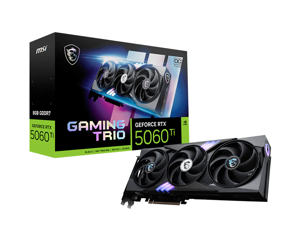 【新品】MSI GeForce RTX 5060 Ti 8G GAMING TRIO OC 微星顯卡