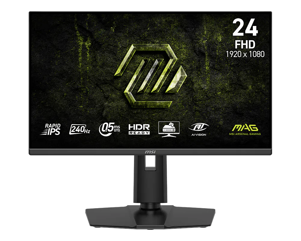 【新品】MSI MAG 245PF X24 微星電競顯示器 (23.8吋Rapid IPS/ 240Hz/ 0.5ms/ AI Vision/ 減藍光)