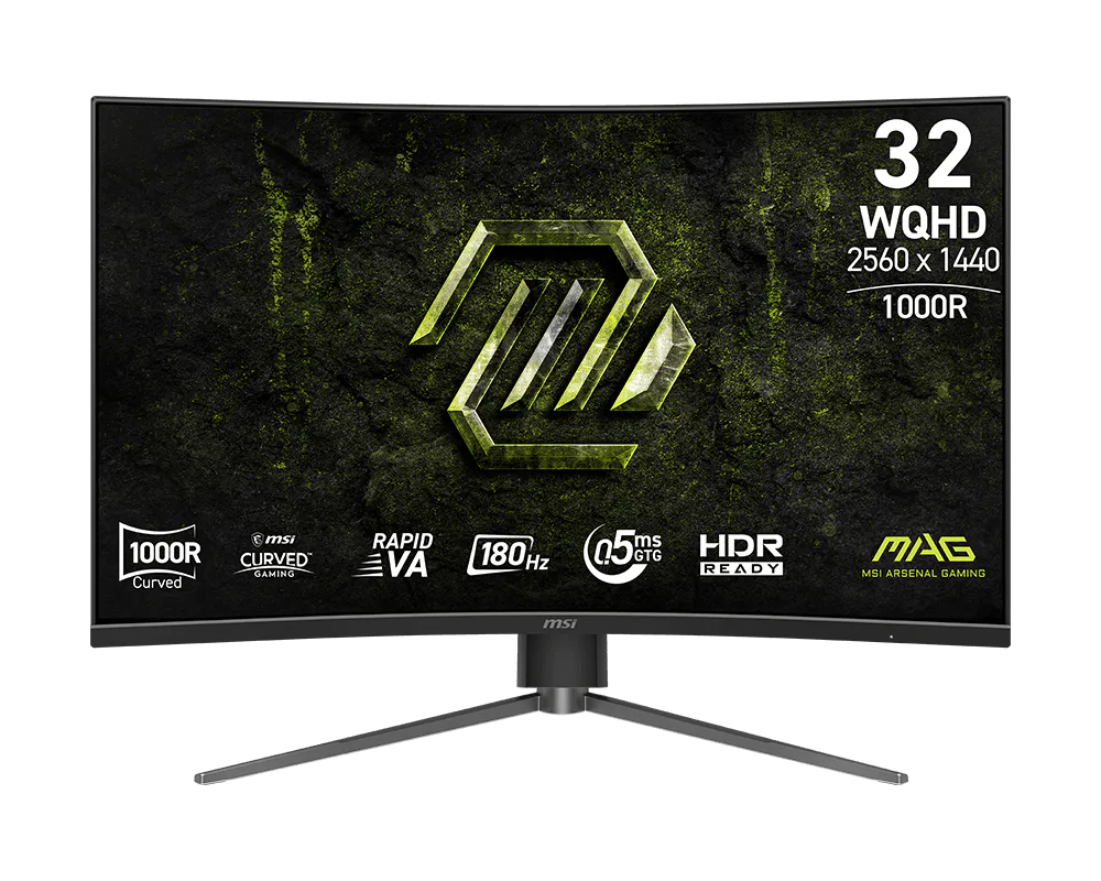【新品】MSI MAG 325CQPF E18 微星電競顯示器 ( Rapid VA / 1000R曲面屏 / 2.5K / 180Hz )