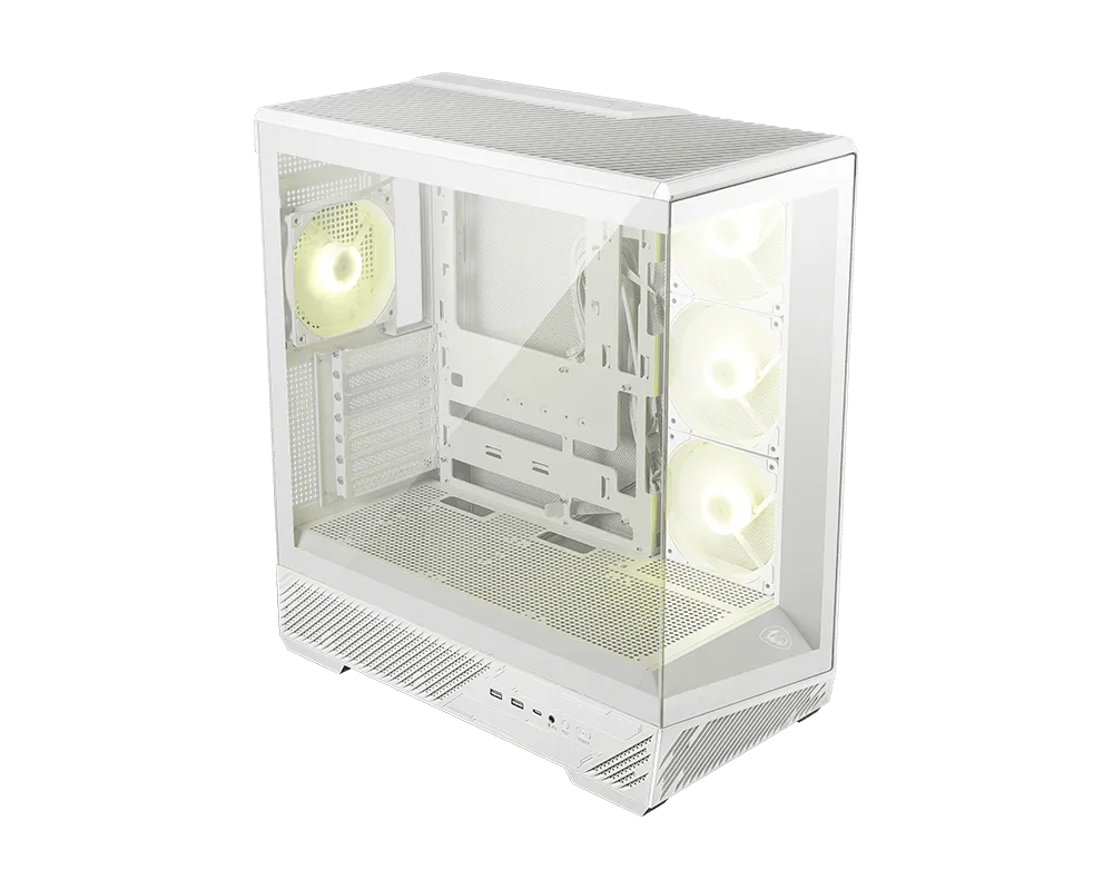 【EZDIY限定】MSI MAG PANO 130R PZ WHITE 微星電競機殼 (270度全海景 / 升級散熱氣流/ 支援背插/ 白)