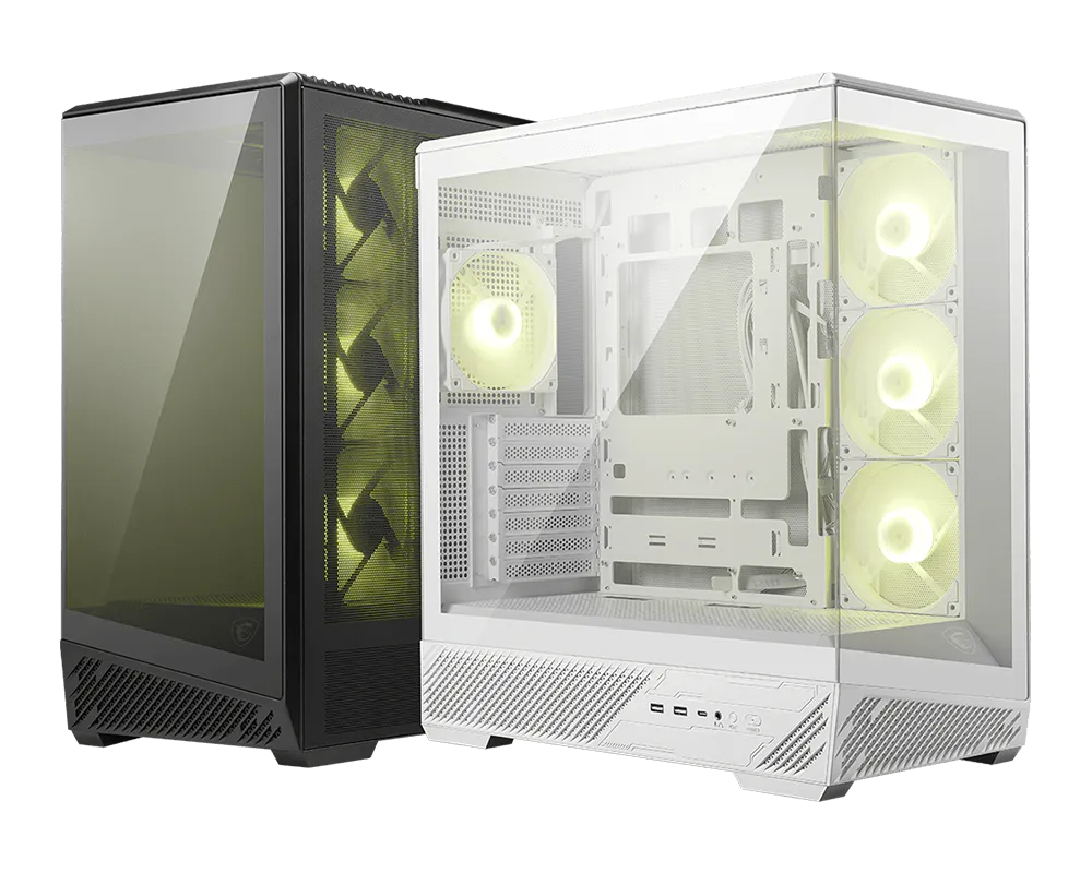 【EZDIY限定】MSI MAG PANO 130R PZ WHITE 微星電競機殼 (270度全海景 / 升級散熱氣流/ 支援背插/ 白)