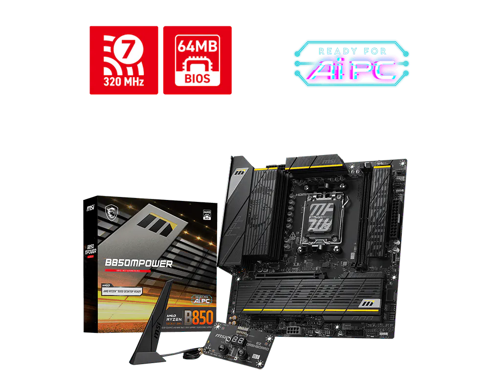 【母親節限時優惠】MSI B850MPOWER 微星主機板