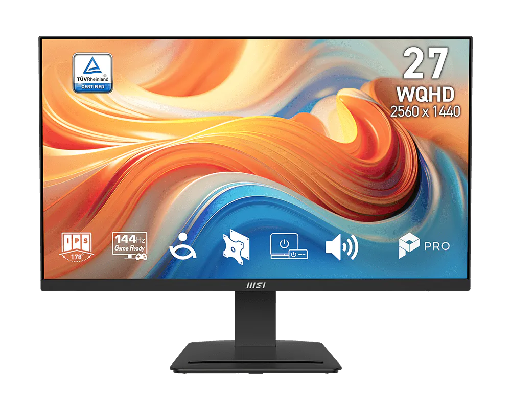 【新品】MSI PRO MP273Q E14 微星專業護眼顯示器 (27吋IPS/ 2K/ EyesErgo/ 2W喇叭x2/ 黑)