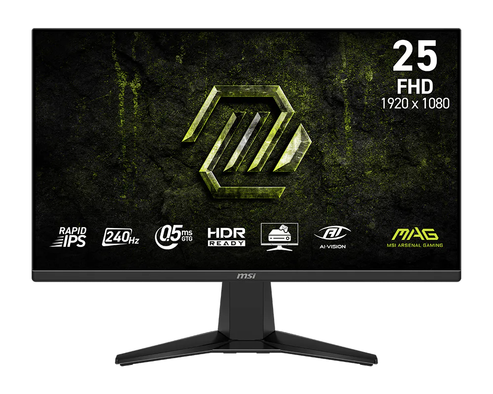 【2026熱銷推薦】MSI MAG 255F X24 微星高更新率電競顯示器 ( IPS / 240Hz / 0.5ms / AI Vision )