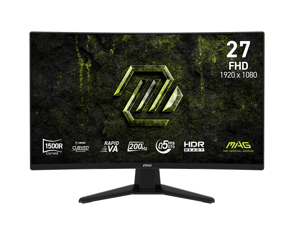 【新品】MSI MAG 274CF E20 微星27吋高更新率電競顯示器 ( Rapid VA / 200Hz / 1500R曲面螢幕 / 0.5ms )