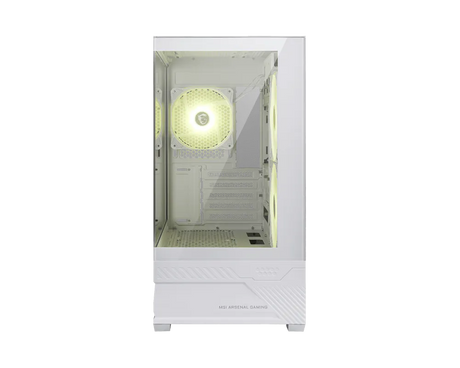 【EZDIY限定】MSI MAG PANO M110R WHITE 微星270度全海景電腦機殼 (白)