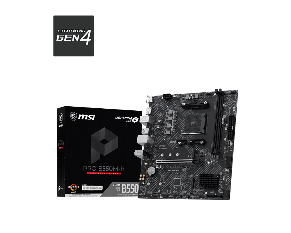 【新品】MSI PRO B550M-B 微星主機板