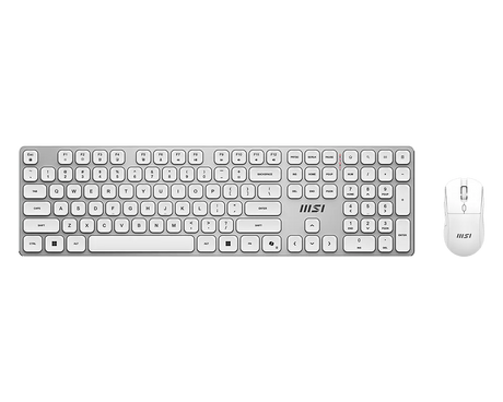 【新品】MSI FORGE K210 W COMBO WHITE TC 微星無線鍵鼠組 (白)