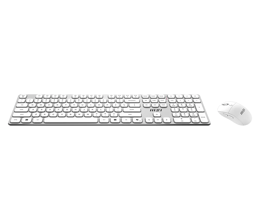 【新品】MSI FORGE K210 W COMBO WHITE TC 微星無線鍵鼠組 (白)