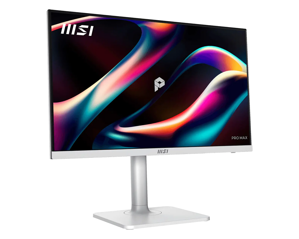 【新品】MSI PRO MAX 271QPHW E14 微星頂級旋轉美型顯示器 (27吋IPS/ 2.5K/ 144Hz/ 人體工學支架/ 白)