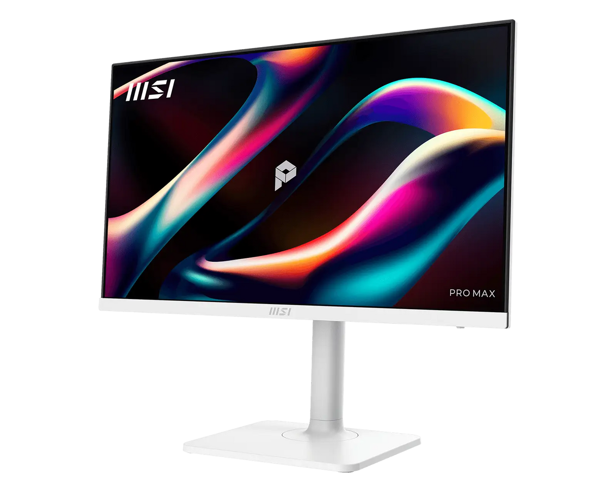 【新品】MSI PRO MAX 271PHW E14 微星頂級旋轉美型顯示器 (27吋IPS/ 144Hz/ 人體工學支架/ 白)