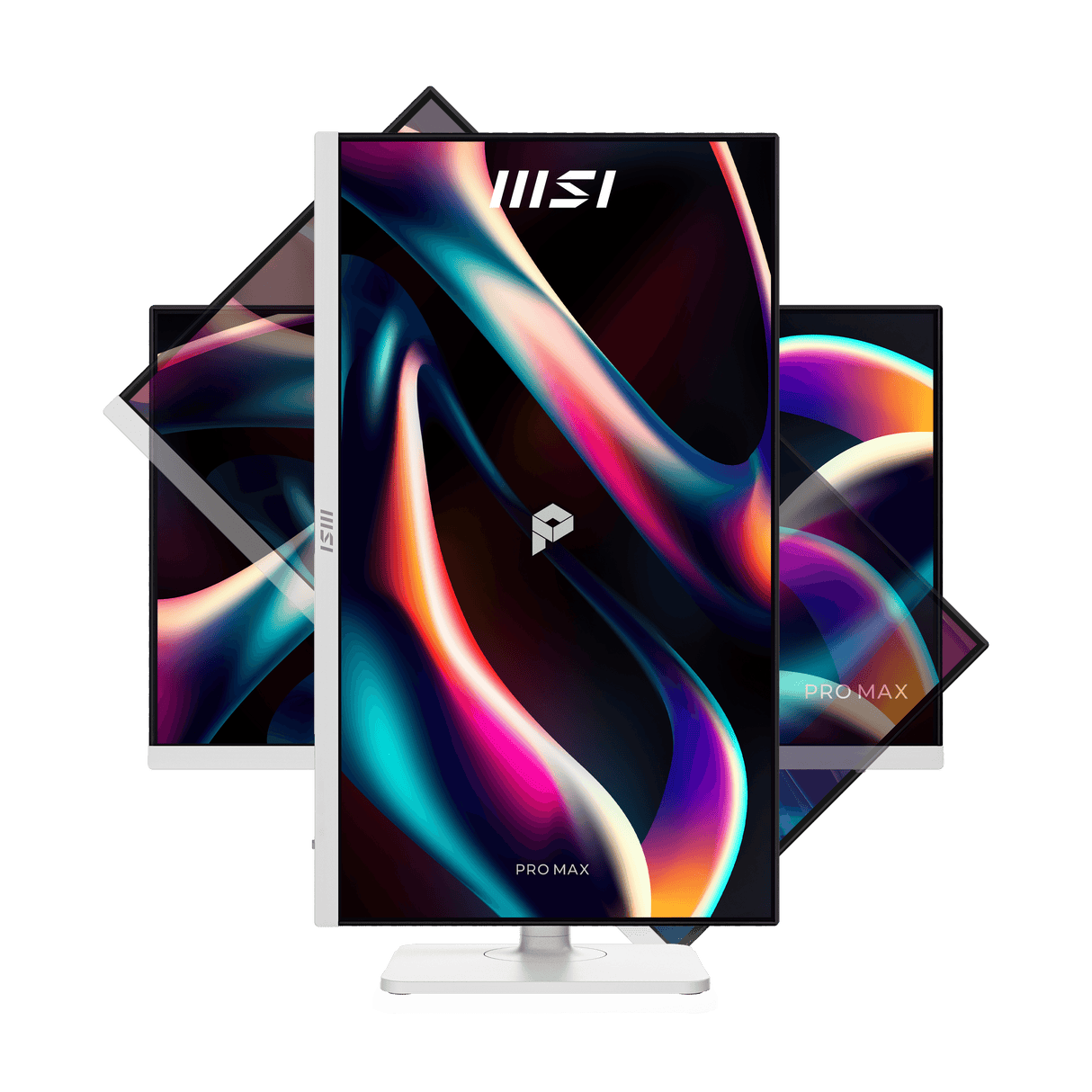 【新品】MSI PRO MAX 271QPHW E14 微星頂級旋轉美型顯示器 (27吋IPS/ 2.5K/ 144Hz/ 人體工學支架/ 白)