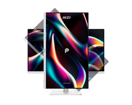 【新品】MSI PRO MAX 241PHW E14 微星頂級旋轉美型顯示器 ( IPS / 144Hz / 人體工學支架 / 白 )