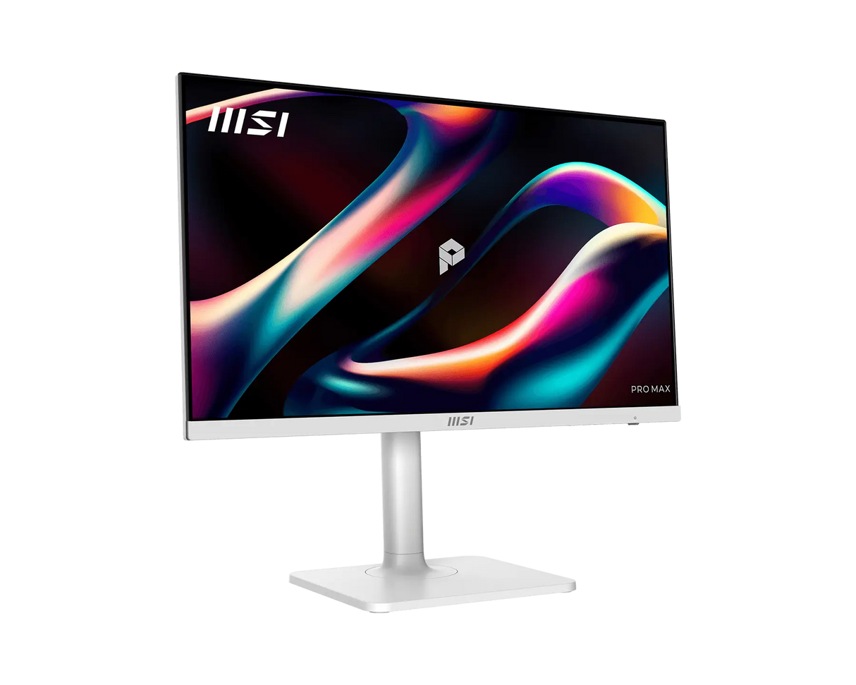 【新品】MSI PRO MAX 241PHW E14 微星頂級旋轉美型顯示器 ( IPS / 144Hz / 人體工學支架 / 白 )