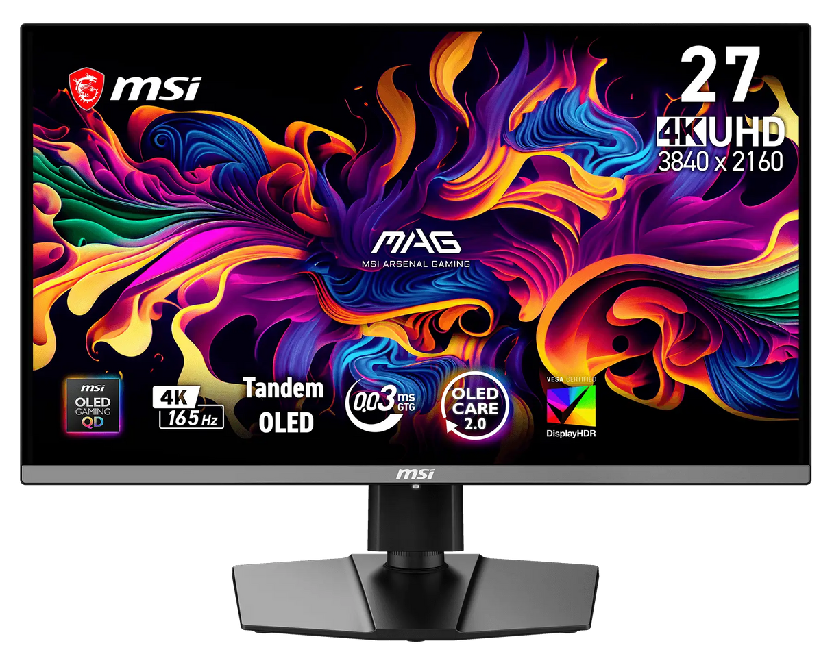 【新品】MSI MAG 272UP QD-OLED E16 微星4K電競顯示器 ( 0.03ms / 支援HDR / NVIDIA G-SYNC)